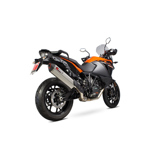Scorpion Exhaust KTM 1090 Adventure 2017 - 2020 Serket Parallel Slip-on Brushed Stainless Steel Sleeve